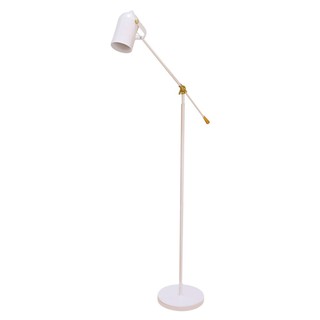 Floor lamp FLOOR LAMP CARINI F190363 WHITE/GOLD The lamp Light bulb โคมไฟตั้งพื้น ไฟตั้งพื้น CARINI F190363 สีขาว/สีทอง