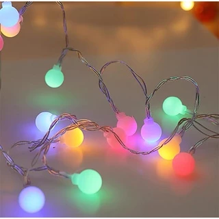 🏷️[Home]🔥ไฟกลม ตกแต่งห้องนอน LED Light มีโหมดกระพริบ 20/40/60ดวง3M🌷ใส่ถ่าน/USB
