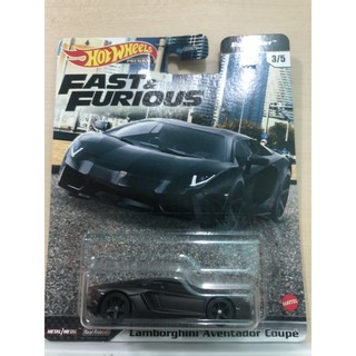 Hotwheels Premium Fast&amp;Furious Euro Fast"Lamborghini Aventador Coupe"แพ็คไม่คม