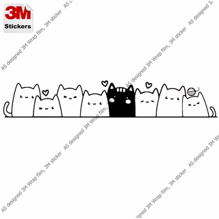 แมว น่ารัก สติ๊กเกอร์ 3M ลอกออกไม่มีคราบกาว cats Removable 3M sticker, สติ๊กเกอร์ติด รถยนต์ มอเตอร์ไซ