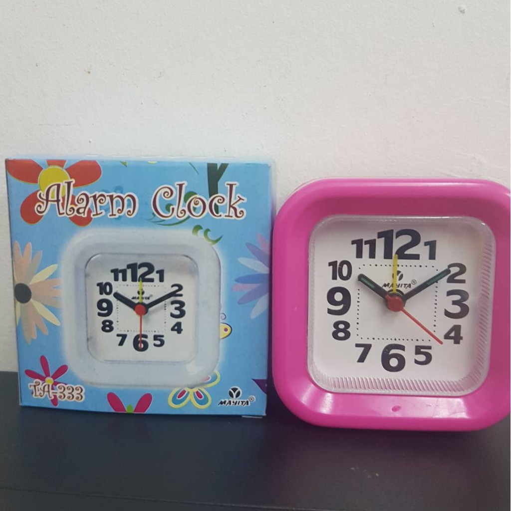 นาฬิกาปลุก ตั้งโต๊ะ TA-333 ตั้งปลุก มีแสงไฟ มีพรายน้ำดูได้ในที่มืด