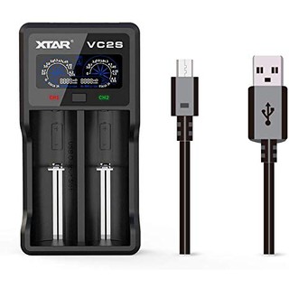 XTAR VC2S หน้าจอ LCD แบตเตอรี่ชาร์จ USB Charger &amp; PowerBank