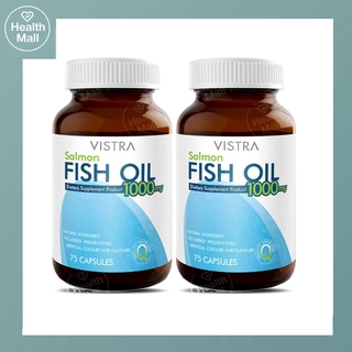 Vistra Salmon Fish Oil 1000 mg 2x75 Capsules วิสทร้า น้ำมันปลา แซลมอน 2x75 Capsules