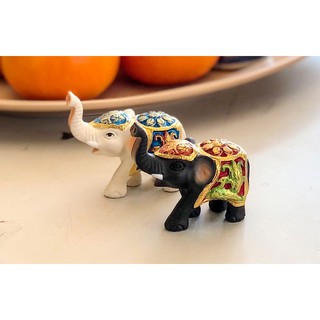 รูปปั้นช้าง ช้างแก้บน ช้างตั้งศาล ช้างแก้ฮวงจุ้ย มี5สีให้เลื…