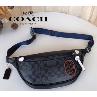 กระเป๋า Coach แท้ F79037 กระเป๋าคาดเอวผู้ชาย / crossbody bag / กระเป๋าคาดอก / กระเป๋าหน้าอก