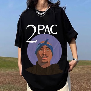 Mashoo ฤดูร้อน Unisex เสื้อเสื้อยืดกับ TUPAC นักร้องนักร้องพิมพ์เสื้อสําหรับผู้ชายเสื้อยืดคอกลม pfO