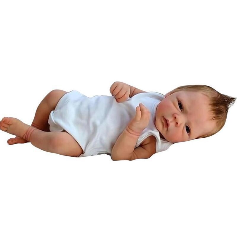 [มาใหม่ล่าสุด] 18นิ้วตุ๊กตาเด็กทารก,Nurturingตุ๊กตา,ตุ๊กตาทารกนุ่มซิลิโคนเหมือนจริงของเล่นสาวตาเปิด IRE7