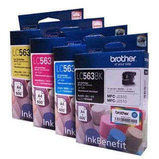 ตลับหมึก Brother LC 563 BK + 563 C M Y 4สี 1ชุด