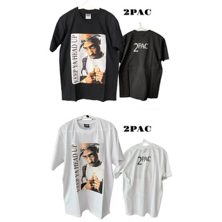 เสื้อยืด TUPAC 2PAC head เสื้อวงร็อค เสื้อวง ทูแพ็ค ทูแพค เสื้อวินเทจ 2P