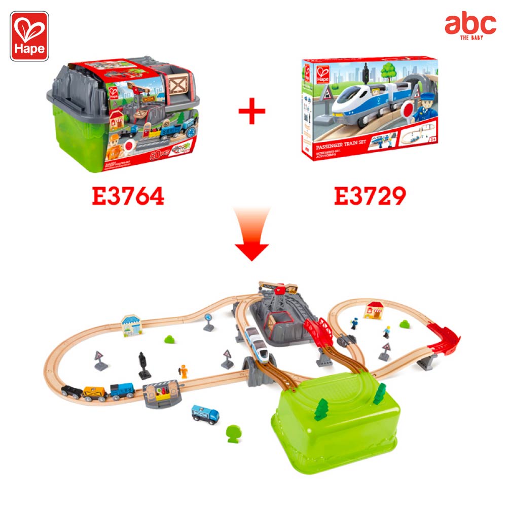 Hape - Railway Bucket-Builder-Set        รางรถไฟธีมเหมืองแร่ พร้อมถังเก็บ        3Y+ รูปที่ 6