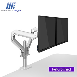 Refurbished ขายึดจอคู่ปรับระดับสปริงก๊าซ Height Adjustable Dual Monitor