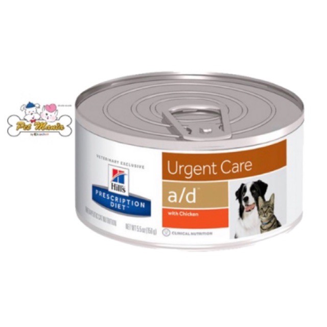 ☞☋❦Hill's® Prescription Diet® a/d® Canine/Feline อาหารสำหรับสัตว์ป่วย พักฟื้นจากการผ่าตัด ไม่สบาย ขนาด 156 g