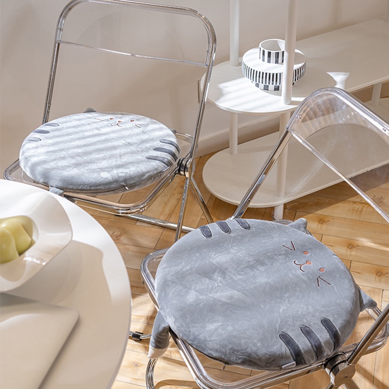 ATCCH เบาะรองนั่งกลมเมมโมรี่โฟม เบาะนั่งแมว ะหนาเสื่อทาทามิขนาดใหญ่เบาะนั่งขี้เกียจ ทรงกลม เบาะเก้าอ