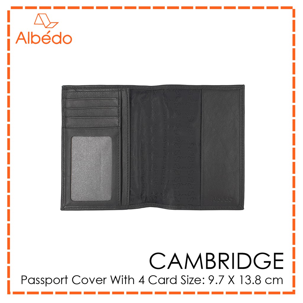 [Albedo] CAMBRIDGE PASSPORT COVER WITH 4 CARD กระเป๋าใส่พาสปอร์ต/ที่ใส่พาสปอร์ต/กระเป๋าใส่บัตร รุ่น CAMBRIDGE-CB03899