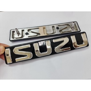 โลโก้หน้ากระจัง ISUZU สีเงิน ของรุ่น DMAX 07 -11