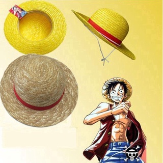 หมวกฟางคอสเพลย์ การ์ตูนอนิเมะ One Piece Luffy สไตล์ญี่ปุ่น อุปกรณ์เสริม สําหรับผู้ใหญ่ เด็ก