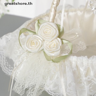 【greatshore】ตะกร้าดอกไม้ สําหรับงานแต่งงาน