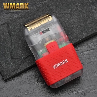 Wmark NG-987T เครื่องโกนหนวดไฟฟ้า แบบใส ชาร์จ USB สําหรับเครื่องโกนผมหัวน้ํามัน สีทอง