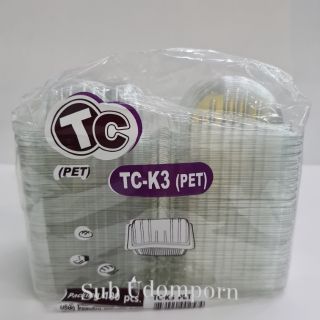 กล่องใส PET TC-K3 100ใบ กล่องใสเบเกอรี่