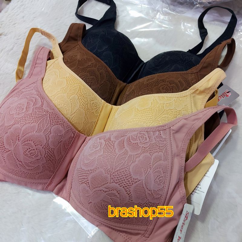 เสื้อในไซส์ใหญ่ เสื้อในไร้โครงทรงสปอต ตะขอหน้า sisterhood 1061โอบทรงด้านข้างเก็บเนื้อด้านหลัง ใส่ง่ายคัพC.ไซร์ 36-42 - รูปที่ 4