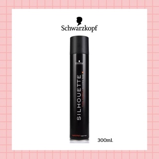 💈นาบิวตี้💈 Schwarzkopf Silhouette Super Hold Hair Spray สเปรย์ฝุ่น ชวาสคอฟ ซีลูเอทท์ ซุปเปอร์ โฮลด์ แฮร์สเปรย์ 300 มล.