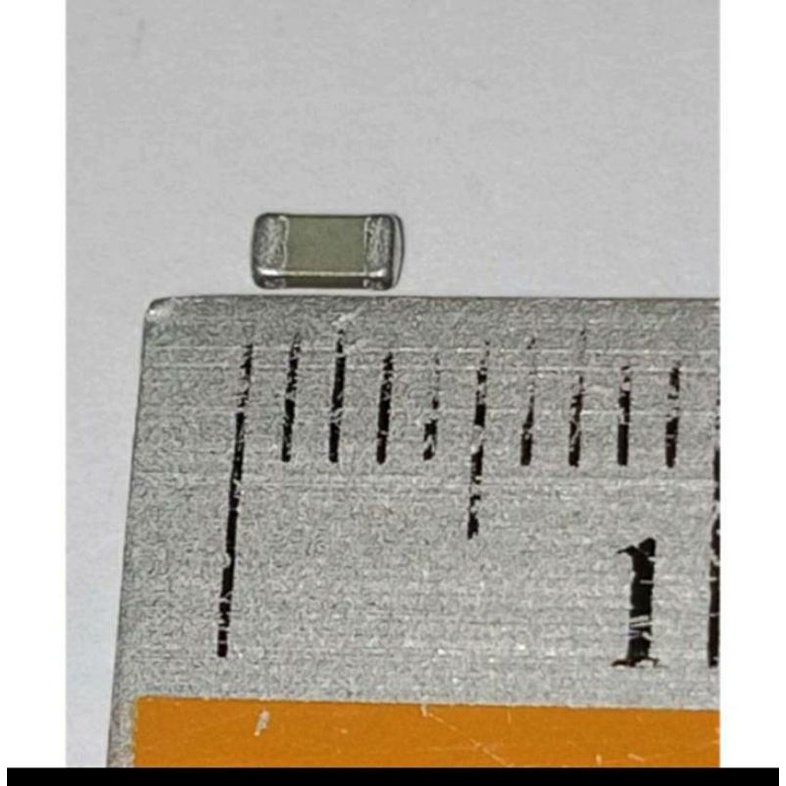 (แพ็ค100ตัว) CAPACITOR 0.1UF 50V 104PF 100NF คาปาซิเตอร์ SMD Size:1206 ของดี-เก่าเก็บ Mitsu 1.8x3 มิ