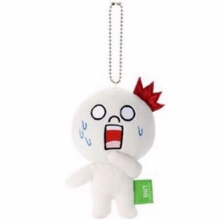 แท้ 100% จากญี่ปุ่น พวงกุญแจ ไลน์ LINE Character Anime Moon MN-2 Plush Doll Ball Chain