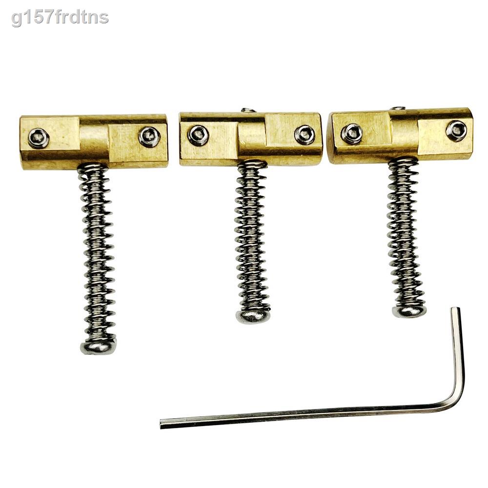 Wilkinson WTB Vintage Telecaster Bridge 3 Compensated Brass Saddles for Tele-style Electric Guitar, Chrome