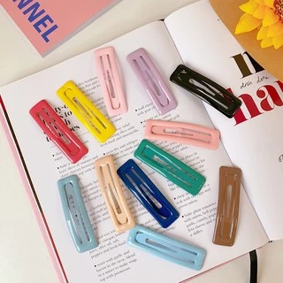 Cute 017 กิ๊บติดผม กิ๊บแป๊กเกาหลี รุ่น ยาว 7 cm. มี 12 สี