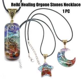 จี้คริสตัลพลังงานบําบัด Reiki Healing Orgone Stones สร้อยคอเครื่องกําเนิดอารมณ์ร่างกายบริสุทธิ์