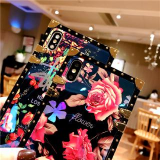 เคสโทรศัพท์ รูปทรงสี่เหลี่ยม ลายดอกไม้ สำหรับ Huawei case nova 7i nova6 se nova5 pro nova5t 4 3 3i 2s nova 7 nova7 se