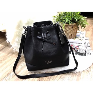 GUESS DRAWSTRING BUCKET BAG WITH STRAP