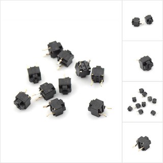 【GoldenSilver】10PCS Original Mouse Square Micro Switch EVQP0E07K Microsoft Black Spots