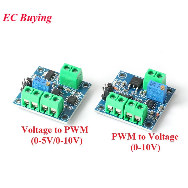 โมดูลแปลงแรงดันไฟฟ้า เป็น PWM 0%-100% เป็น 0-5V 0-10V ดิจิทัล เป็นอะนาล็อก PWM ปรับได้
