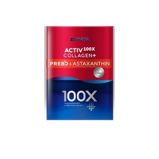 ซีวิต้า คอลลาเจน มากขึ้น 100X พลัส พรีไบโอติกส์&แอสตาแซนธิน (62ซองx1กล่อง) อาหารเสริม ยกกระชับ ลดริ้วรอย วิตามินซี