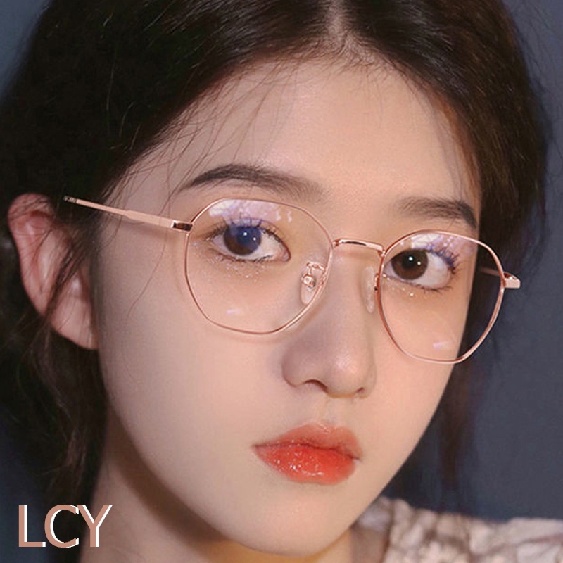 -0.5~-6.0 แว่นตาสายตาสั้นสําเร็จรูป ป้องกันแสงสีฟ้า กรอบแบน สไตล์แฟชั่น