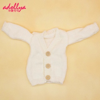 Bjd เสื้อโค้ท ผ้าขนสัตว์ ติดกระดุม อุปกรณ์เสริม สําหรับตุ๊กตา 1/3 55-60 ซม. diy