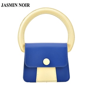 Jasmin Noir กระเป๋าถือ หนัง PU ทรงสี่เหลี่ยม ขนาดเล็ก หรูหรา เรียบง่าย สําหรับผู้หญิง