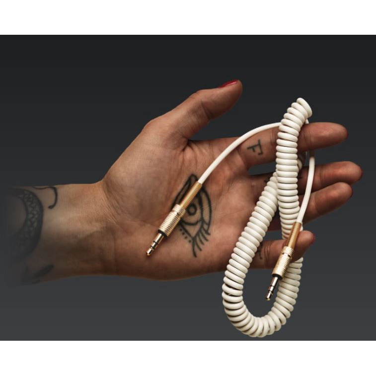 Marshall AUX Cable 3.5mm สาย AUX Marshall 3.5มม ข้อสปริงสีทอง มีสินค้าพร้อมส่งไวทุกวันจากไทย