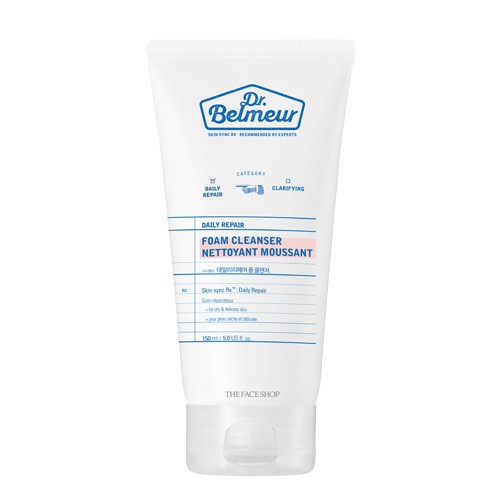 THE FACE SHOP DR.BELMEUR DAILY REPAIR FOAMING CLEANSER (เจลโฟม)