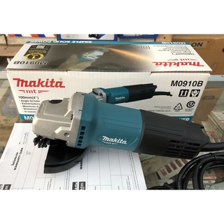 🔥โค้ดINC3LEL3ลด30฿เครื่องเจียร์ไฟฟ้า ขนาด 4 นิ้ว 540 W Angle Grinder ยี่ห้อ Makita รุ่น M0910B (ของแท้ รับประกัน 1 ปี)