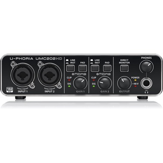 USB AUDIO INTERFACE U-PHORIA BEHRINGER #UMC-202 HD