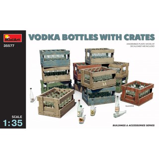 โมเดลอุปกรณ์จำลอง MiniArt 1/35 MI35577 Vodka Bottles with Crates