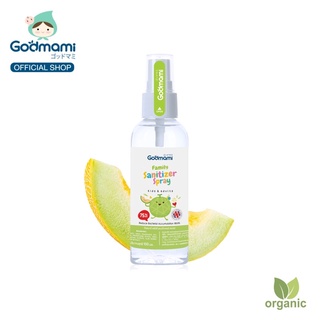 [ขนาด100ml.]Godmami แฟมิลี่ แซนนิไทเซอร์ สเปรย์ กลิ่นเมล่อน เกรด Pharma มีความเข้มข้น 75%v/v