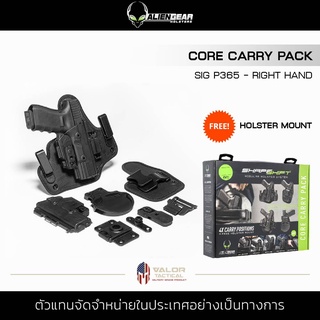 Alien Gear - Core Carry Kit [Sig P365] Right Hand ชุดซองพก ShapeShift Holster ซองพกซ่อน พกนอกและพกใน ปรับใช้ได้ 4 รูปแบบ