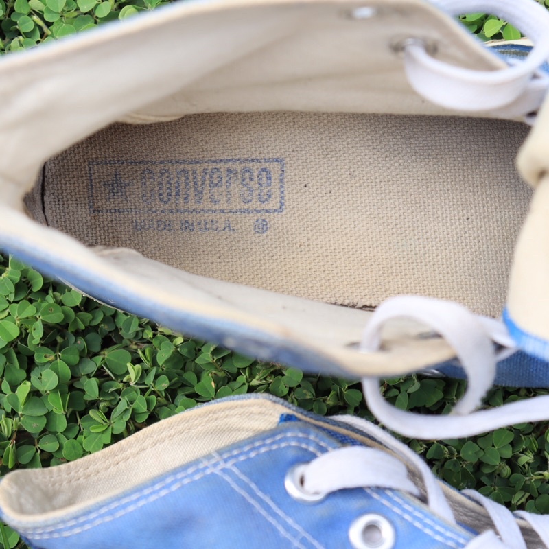 ส่งฟรี เวิส_เมกา Converse Chuck Taylor All Star เนวี่ 80s ป้ายกรอบ ไส้ตะเกียง Converse made in USA 🇺🇸 8.5US #4