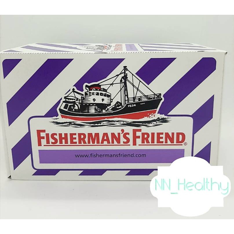 Fisherman’s Friend Sugar Free Blackcurrant ยาอมช่วยให้ความสดชื่น และชุ่มคอ กลิ่นแบล็คเคอร์แรนท์ ปราศ