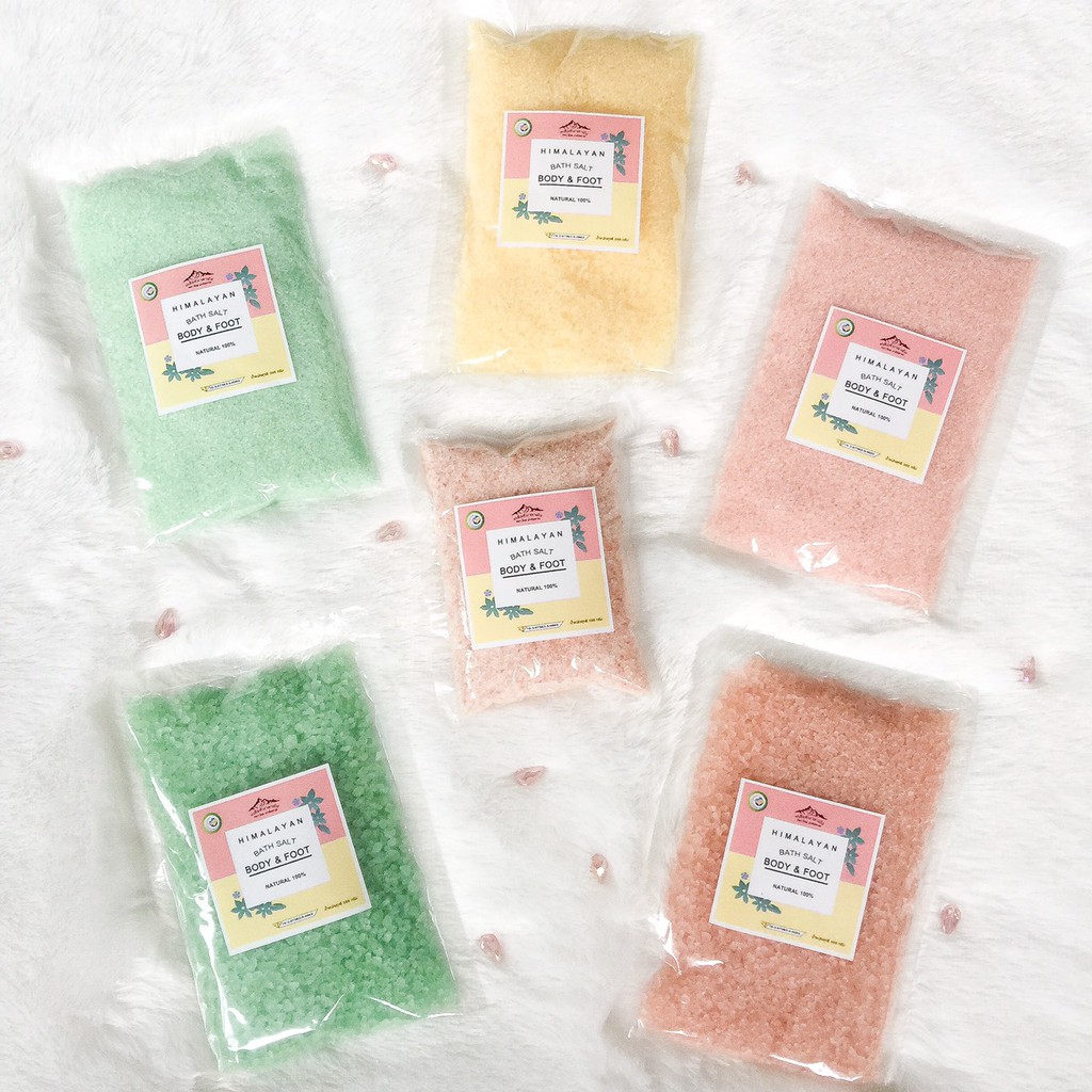 เกลือหิมาลายัน แช่ตัว แช่เท้า แบบสี มี อย. Himalayan Color Bath Salt Body & Foot