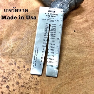 Made in Usa เกจวัดลวด เครื่องมือวัดลวด เครื่องมือวัดขนาดลวด เกจ wire gauge