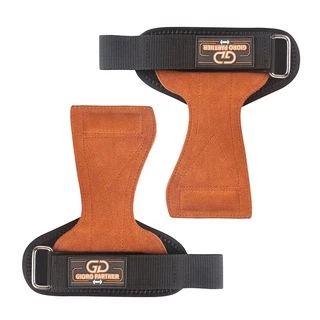 ถุงมือฟิตเนส STRAPS Leather Grip pads & Strap SKDK หนังกลับ สแต๊ป หนังวัว หนังแท้ รัดข้อมือ ถุงมือ เซพข้อ（1คู่）